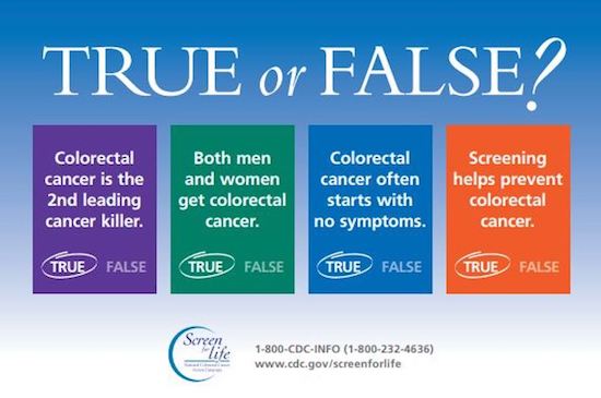Colorectal Cancer True or False